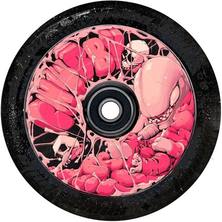 Chubby Spaceboys Stunt Scooter Rolle Wheel 110 mm Gummy/Black Glitter