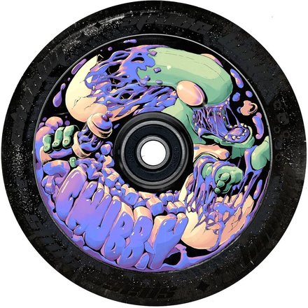 Chubby Spaceboys Stunt Scooter Rolle 110mm - Purp/Black Glitter