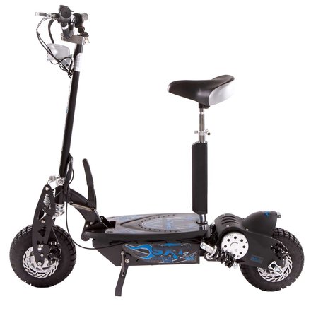 SXT1000 Turbo Elektroroller 32 km/h mit 1000 Watt 36V SXT Scooter schwarz