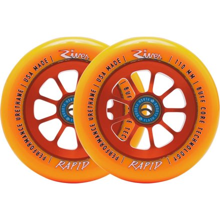 River 110 mm Stunt Scooter Wheel Rolle Rapid Orange Sunset