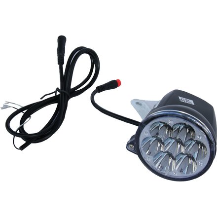 LED Vorderlicht, Frontlicht schwarz 48V
