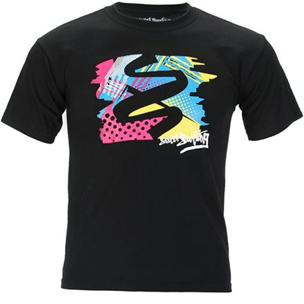 Streetsurfing Kinder T-Shirt Malibu Tee, Black/ Blue, 152 (ca. 8 bis 10 jahre)