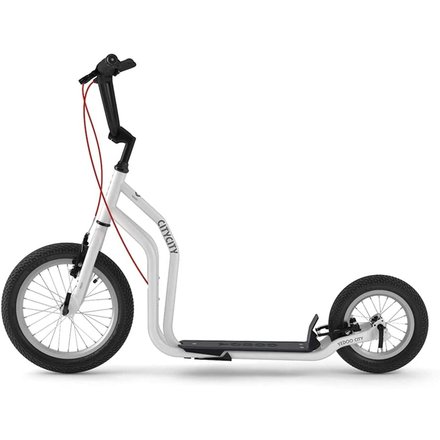 Yedoo Roller Tretroller New City Scooter Roller Luftbereifung 16 vorne 12 hinten wei