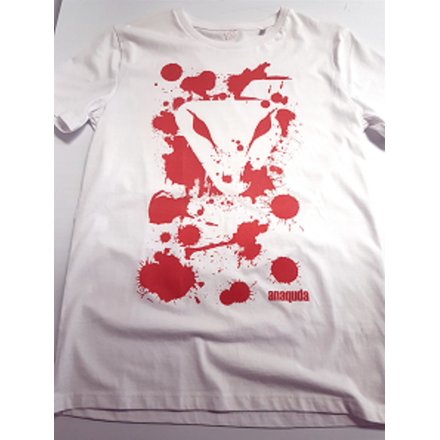 Anaquda Weis / Rot Blood Stunt Scooter T-Shirt Größe M
