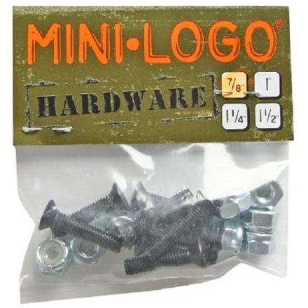 Mini-Logo 8 tiefliegende Kreuzschlitzschrauben 0,875 Zoll