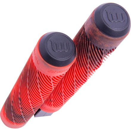Longway Stunt Scooter Griffe Grips Twister Schwarz/rot