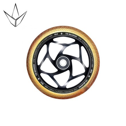 Blunt Stunt Scooter Rolle Wheel 120 mm 24 mm Gap Core Tri Bearing Gold PU/Black