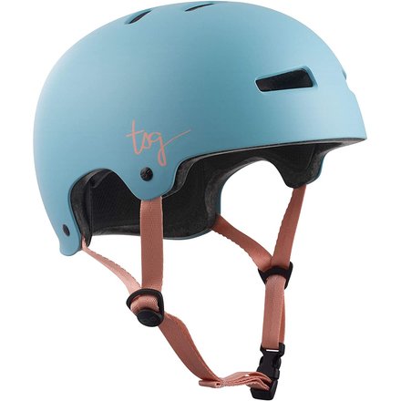 TSG Damen Evolution WMN Solid Color Helm, Satin Porcelain Blue, S/M