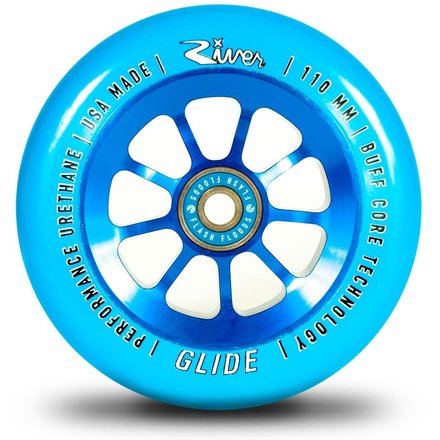 River Glide Stunt Scooter Rollen 2-Pack Complete 110mm - Blau