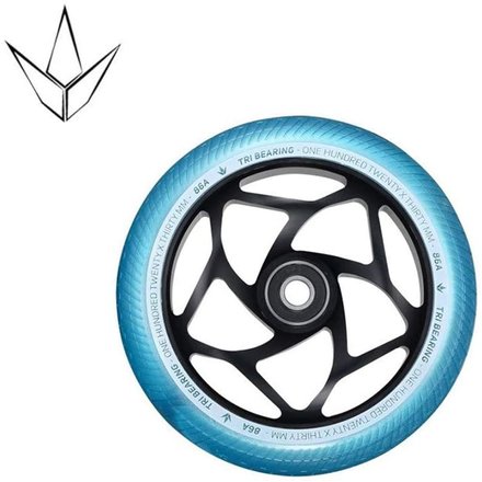 Blunt TRI Bearing Stunt-Scooter Wheel 120 x 30mm schwarz/PU trkis