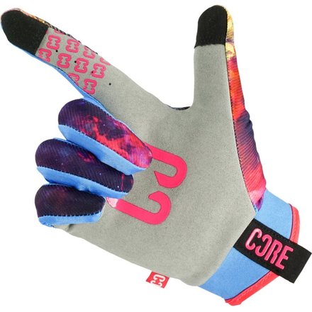 CORE Stunt Scooter Protektoren Handschuhe Gloves Neon Galaxy Größe L